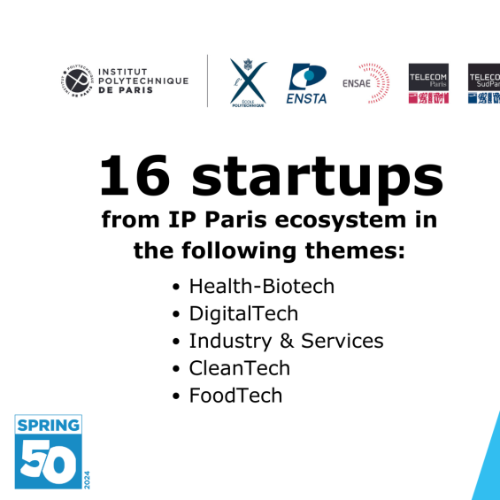 Sixteen IP Paris startups at Spring 2024