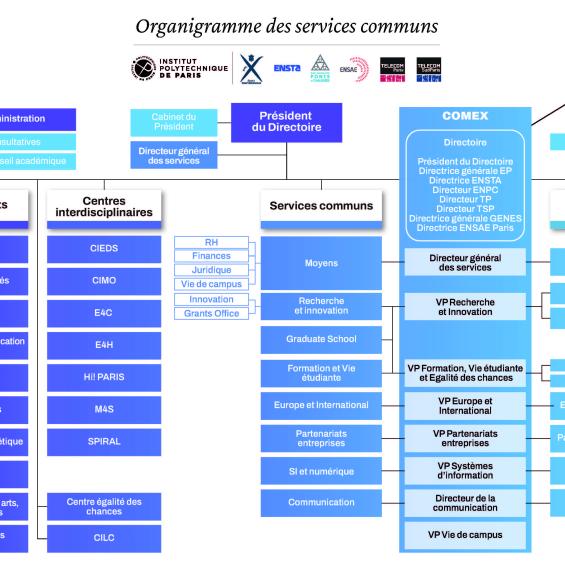 Organigramme des services communs